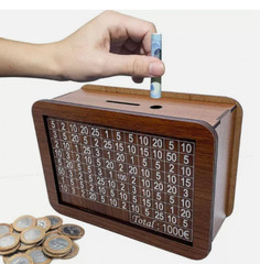 Cash Vault Wooden Savings Box Wooden Cash Saver Money Box Cash Saver Box