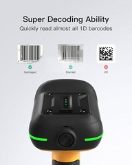 Inateck Industrial 1D Barcode Scanner Bluetooth Hand Wireless IP67 W/ App & SDK