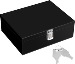 Acrylic Lockable Cash Storage Box 3 Slots Money Holder Cash Organizer Currency T