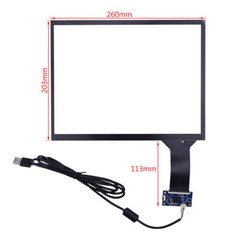 12.1 inch 4:3 Capacitive Touch Screen 260*203mm 10 Point Touch + USB Controller