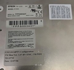 Epson TM-U230 M166A Receipt Printer Tested Working