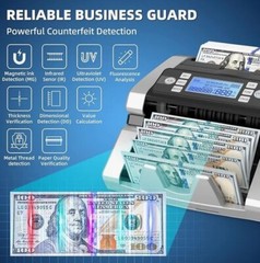 USD EUR Bills Money Counting Machine Cash US Dollar Counter 1300 Bills/min Count