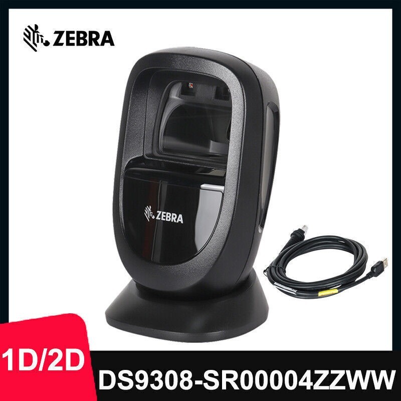 Zebra DS9308-SR00004ZZWW 2D Desktop Barcode Scanner Reader Kit with USB Cable