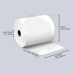 Shrink-Wrapped 10 Rolls BPA Free 3 1/8″ x 230′ Thermal Paper – Crisp Output