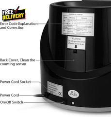 Electric Coin Sorter & Counter Machine 300 Coins/Min LED US Denominations