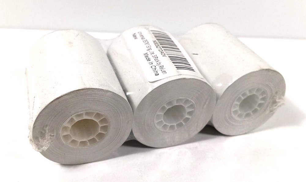 NEW Universal Single-Ply Thermal Paper Rolls, 2-1/4″ x 85 ft, 3 Rolls (UNV35761)