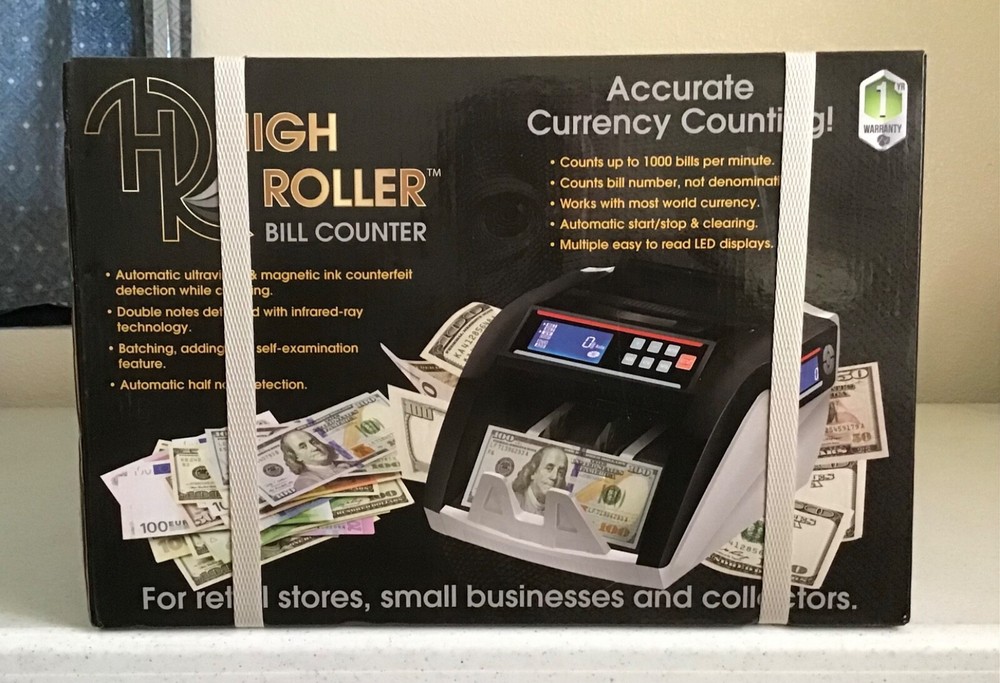 High Roller Bill Counter 700012 80W 110V~60Hz W/Accessory/Counter Display – NEW