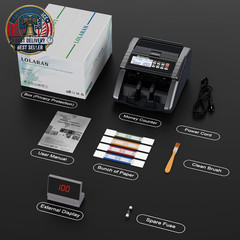AL1000 Money Counter Machine with Value Counting for USD & EUR, UV/MG/MT/IR/DD/H