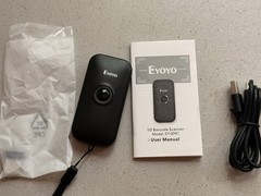 Eyoyo EY-009L Mini 1D Barcode Scanner Bluetooth 2.4G Wireless USB Pocket Black