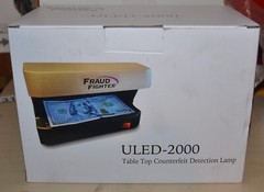 Fraud Fighter ULED-2000 table top counterfeit detection lamp new