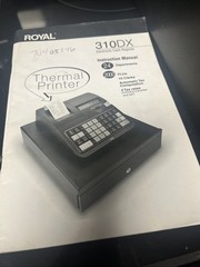 Royal 310DX Thermal Print Lightweight Electronic Cash Register with KEY