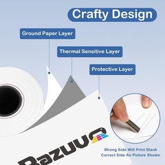 2 1/4″ inch x 50’ft Thermal Paper 50 Rolls, BPA Free Receipt Paper, 58mm Ther…