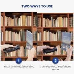 1D 2D Back Clip Bluetooth Barcode Scanner fit for iPad Tablet iPhone Phone Used