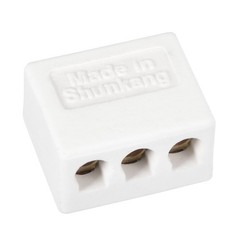 3 Way Ceramics Terminal Blocks High Temp Porcelain =Connectors 36x30x20mm 5 Pcs