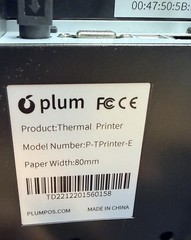 Plum P-TPrinter-E 80mm Thermal Receipt POS Printer Ethernet USB Tested