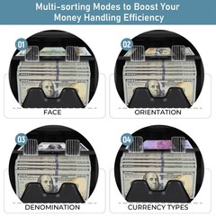 NUCOUN VS-35 Mixed Denomination Money Counter Machine,with Reject Pocket,Supp…