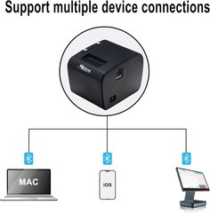 Thermal Label and Receipt Printer USB+Bluetooth Connection Suitable for stores