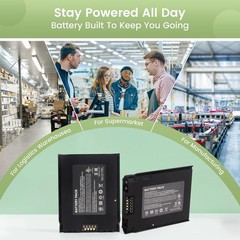 High-Capacity TC51 Battery for Zebra Scanners – 3.85V with Safety Protections