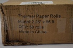 Lot of 50 Thermal Paper Rolls White 2.25″ x 85′ Unbranded Printing Accessory
