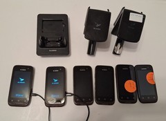 Lot 6 Bluebird EF400 Devices for Parts /Repair Two RFR900 ONE 1SC – EF400 Cradle