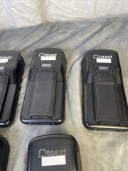 Lot of 5 Toast Go 2 Handheld POS Tablets TG200 with DTC200 Charging Dock