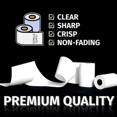 Gorilla Supply Thermal Paper Receipt Roll 2-1/4″ x 50′ 2 1/4″ X 50′, 50 rolls