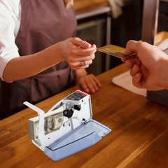 Money Counter Machine Currency Cash Bank Counterfeit Detector Cash Counting