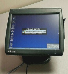 Micros WS5A Workstation Touchscreen POS Terminal/Register 400814-101 with Stand