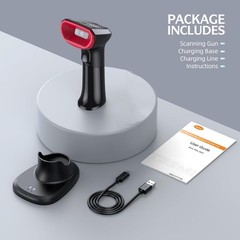 TEEMI TMSL-58CR 2D Bluetooth Barcode Scanner QR USB Cradle Wireless