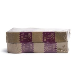 Natural Kraft Saw-Tooth $1,000 Currency Band (1,000)