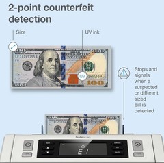 Safescan 2210 Money Counter Machine Counterfeit Detection Multi-Currencies