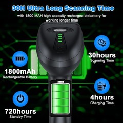 Bluetooth Wireless Barcode Scanner with Auto-Sensing Stand for Quick Scanning