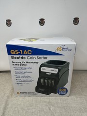 Royal Sovereign QS-1AC Coin Sorter Counter Machine tested and works perfectly