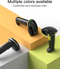 Inateck 1D Barcode Scanner Bluetooth Handheld AI Scanner Wireless W/APP SDK Gray