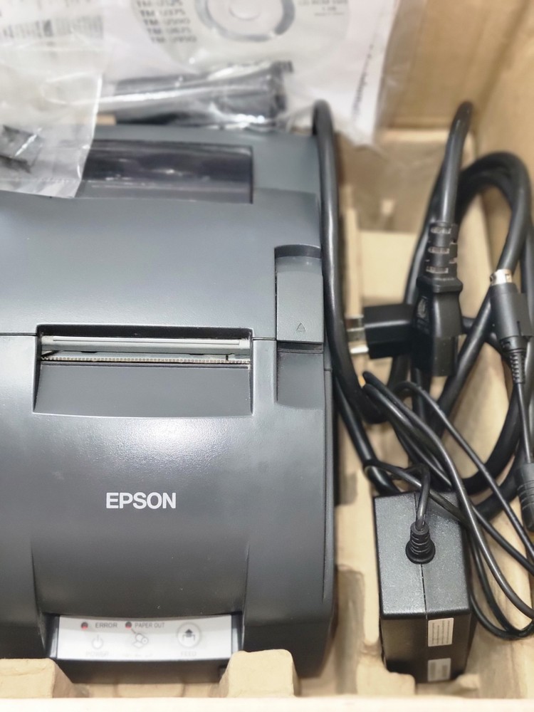 MICROS EPSON TM-U220B M188B POS Receipt Printer W/Power Cord