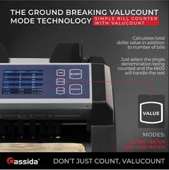 Cassida 6600 UV/MG Bill Counter