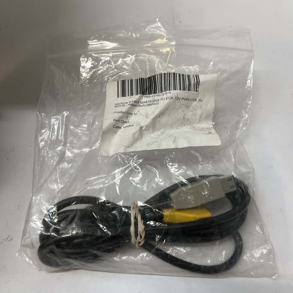 Verifone Cable MX870 USB To ECR 12V PWR-USB Yellow