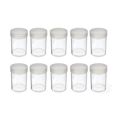 (10) Edgar Marcus Brand Round Clear Plastic (Large Dollars) Size Large,