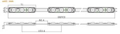 Red LED Module DC12V 1.2W for Letter Lightbox Advertising Signs with Tape