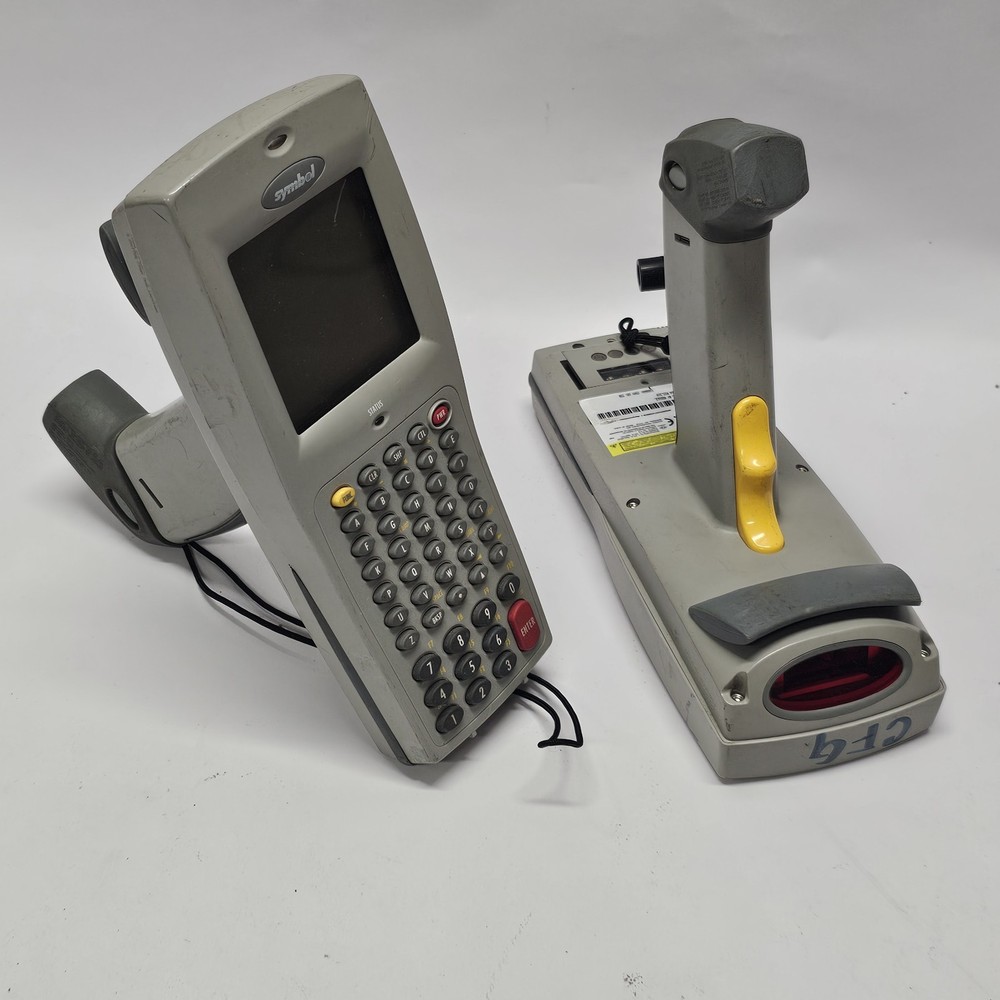 Symbol PDT6810 Handheld Wireless Barcode Scanner LOT OF 2 UNTESTED AS IS NO CHGR