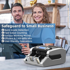 PROFESIONAL Maquina Contadora USD EUR Contador Efectivo Dolares 1300 billetes/mi