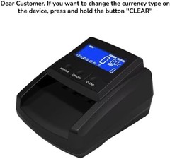 Portable Counterfeit Bill Detector for USD, EUR, GBP, COP, Pen, 5 Detection F…
