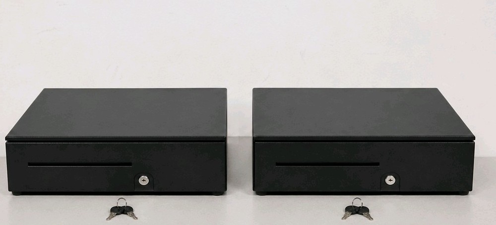 2 Pack Verifone Topaz P050-01-200 Cash Drawers w/ Tills Keys Ruby C18