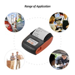 MIni 58mm Portable Wireless BT Pocket Mobile POS Thermal Label Receipt Printer