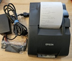 Epson TM-U220B M188B Dual Color Impact printer w/Cutter, USB/RJ-45 Ethernet