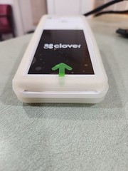 Clover Flex 1 Wireless Credit Card POS Machine and case AS-IS