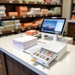 ASSUR 13″ White POS Cash Register Drawer 4 Bill 5 Coin Canadian Tray