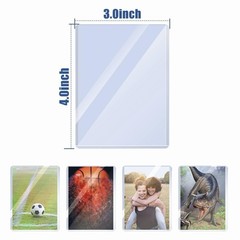 200 Pack 3″x4″ Top loaders for Cards – 35pt Premium Hard Plastic Card Protect…