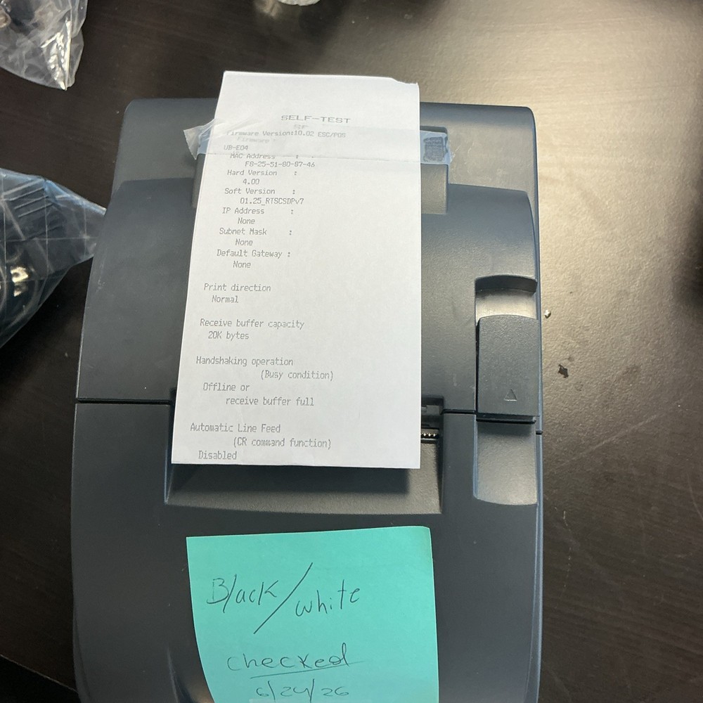 Epson TM-U220IIB M384B Ethernet Kitchen POS Receipt Printer