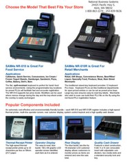 SAM4s NR-510R NEW OPEN BOX UNIT Raised Keyboard Cash Register FREE SHIPPING